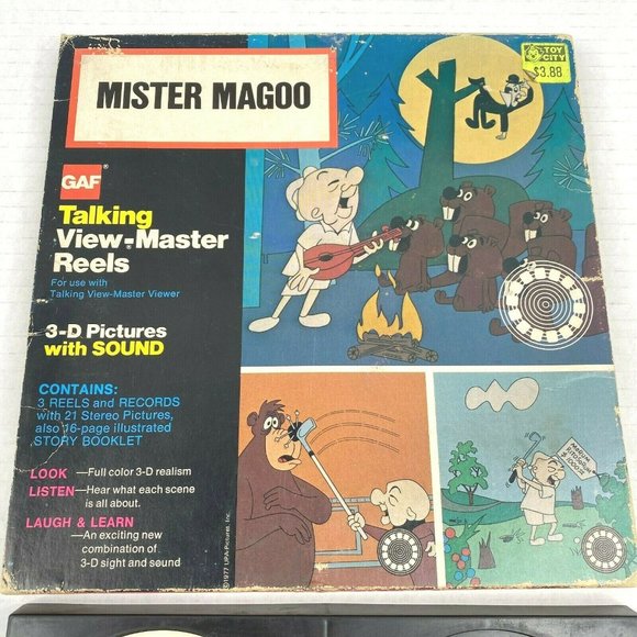 Talking‎ View-Master Mister Mr Magoo Cartoon 2 Reels TH56 Vintage Missing 1 Reel - Picture 2 of 9